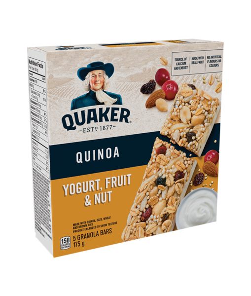 Quinoa Bars Yoghurt Fruit Nut